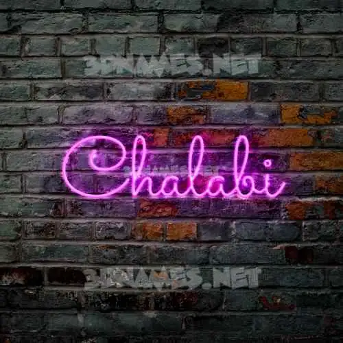 chalabi in Pink Neon style - 3D name wallpaper chalabi in Pink Neon style - 3D name wallpaper