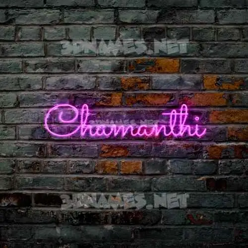 chamanthi in Pink Neon style - 3D name wallpaper chamanthi in Pink Neon style - 3D name wallpaper