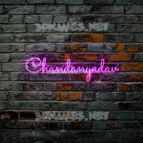 chandanyadav in Pink Neon style - 3D name wallpaper