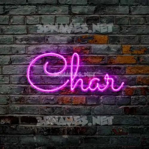 char in Pink Neon style - 3D name wallpaper char in Pink Neon style - 3D name wallpaper