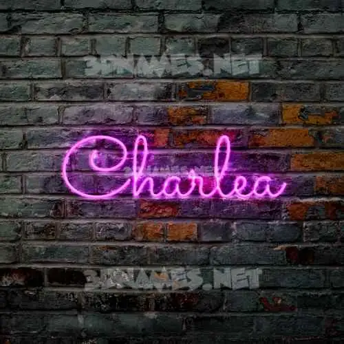 charlea in Pink Neon style - 3D name wallpaper charlea in Pink Neon style - 3D name wallpaper