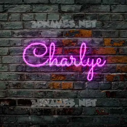 charlye in Pink Neon style - 3D name wallpaper charlye in Pink Neon style - 3D name wallpaper