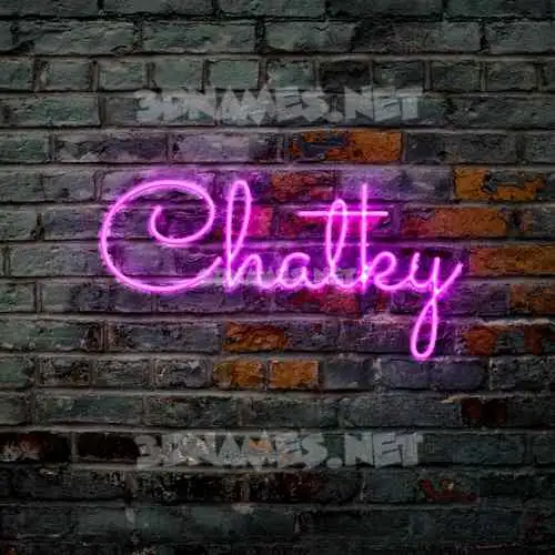 chatky in Pink Neon style - 3D name wallpaper chatky in Pink Neon style - 3D name wallpaper