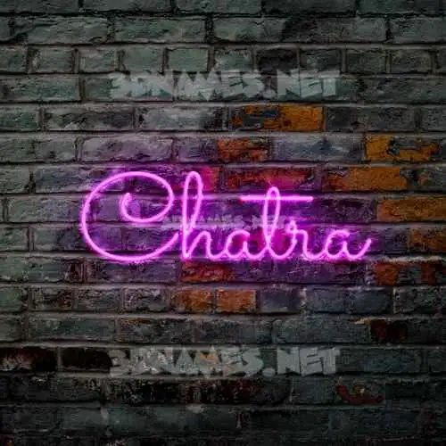 chatra in Pink Neon style - 3D name wallpaper chatra in Pink Neon style - 3D name wallpaper