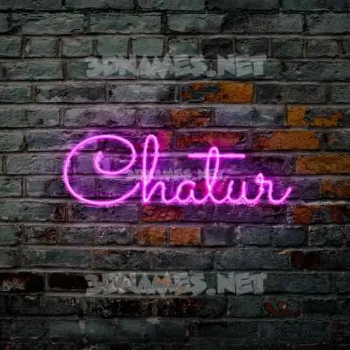 chatur in Pink Neon style - 3D name wallpaper chatur in Pink Neon style - 3D name wallpaper