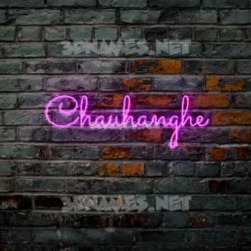 chauhanghe in Pink Neon style - 3D name wallpaper chauhanghe in Pink Neon style - 3D name wallpaper