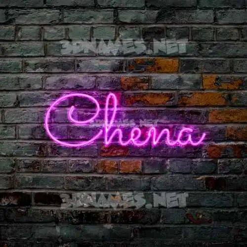 chena in Pink Neon style - 3D name wallpaper chena in Pink Neon style - 3D name wallpaper