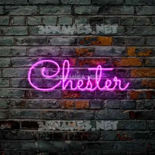 chester in Pink Neon style - 3D name wallpaper chester in Pink Neon style - 3D name wallpaper