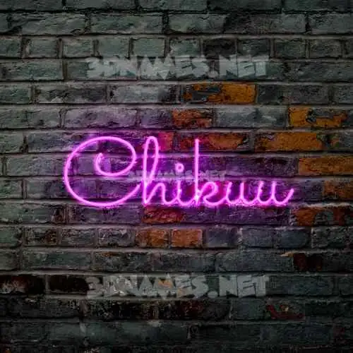 chikuu in Pink Neon style - 3D name wallpaper chikuu in Pink Neon style - 3D name wallpaper