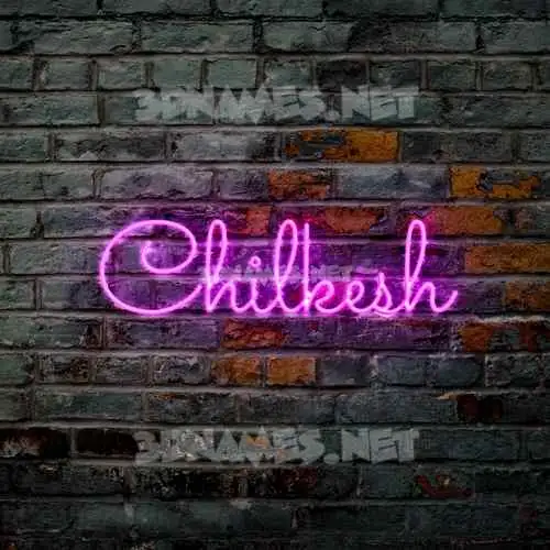 chilkesh in Pink Neon style - 3D name wallpaper chilkesh in Pink Neon style - 3D name wallpaper