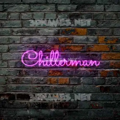chillerman in Pink Neon style - 3D name wallpaper chillerman in Pink Neon style - 3D name wallpaper
