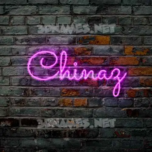 chinaz in Pink Neon style - 3D name wallpaper chinaz in Pink Neon style - 3D name wallpaper