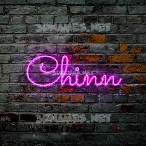 chinn in Pink Neon style - 3D name wallpaper chinn in Pink Neon style - 3D name wallpaper