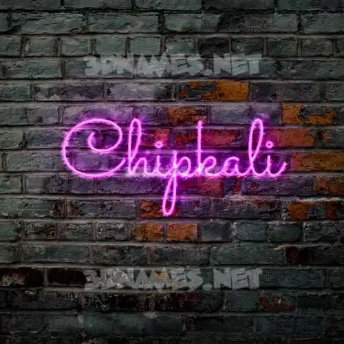 chipkali in Pink Neon style - 3D name wallpaper chipkali in Pink Neon style - 3D name wallpaper
