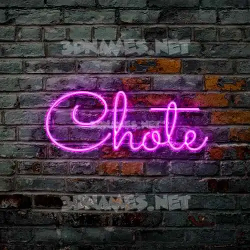 chote in Pink Neon style - 3D name wallpaper chote in Pink Neon style - 3D name wallpaper