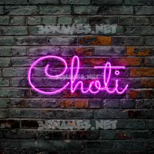 choti in Pink Neon style - 3D name wallpaper choti in Pink Neon style - 3D name wallpaper