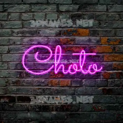 choto in Pink Neon style - 3D name wallpaper choto in Pink Neon style - 3D name wallpaper