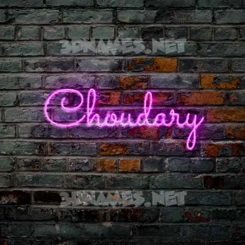 choudary in Pink Neon style - 3D name wallpaper choudary in Pink Neon style - 3D name wallpaper