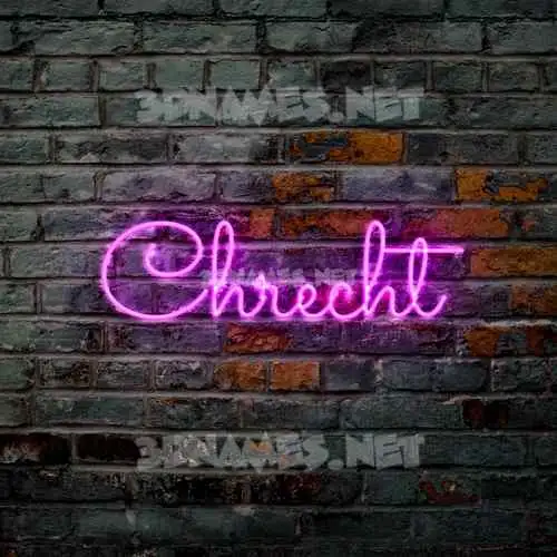 chrecht in Pink Neon style - 3D name wallpaper chrecht in Pink Neon style - 3D name wallpaper