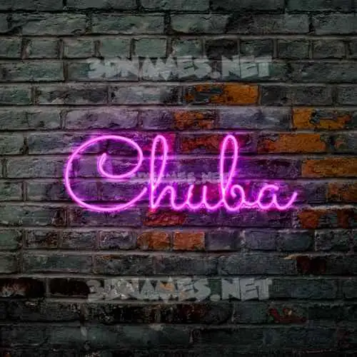 chuba in Pink Neon style - 3D name wallpaper chuba in Pink Neon style - 3D name wallpaper