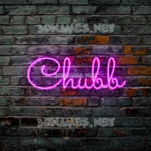 chubb in Pink Neon style - 3D name wallpaper chubb in Pink Neon style - 3D name wallpaper