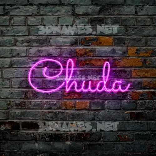 chuda in Pink Neon style - 3D name wallpaper chuda in Pink Neon style - 3D name wallpaper