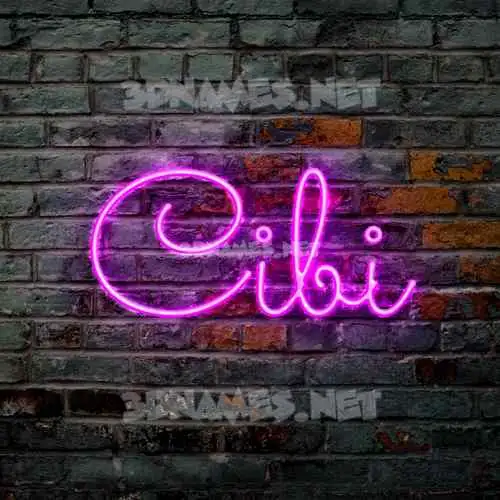 cibi in Pink Neon style - 3D name wallpaper cibi in Pink Neon style - 3D name wallpaper