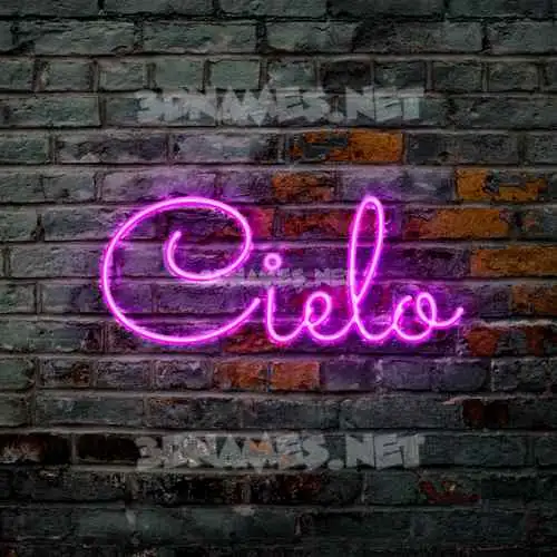 cielo in Pink Neon style - 3D name wallpaper cielo in Pink Neon style - 3D name wallpaper