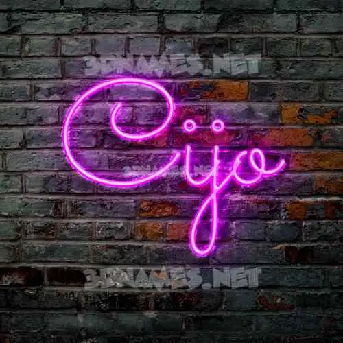 cijo in Pink Neon style - 3D name wallpaper