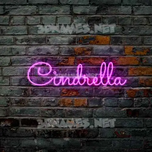 cindrella in Pink Neon style - 3D name wallpaper cindrella in Pink Neon style - 3D name wallpaper