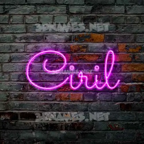 ciril in Pink Neon style - 3D name wallpaper ciril in Pink Neon style - 3D name wallpaper