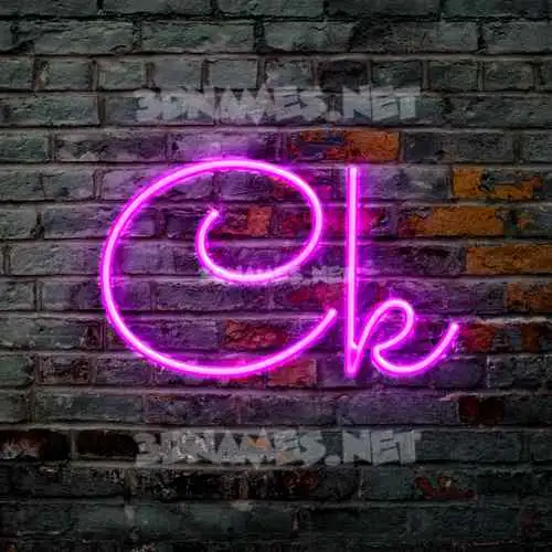 ck in Pink Neon style - 3D name wallpaper ck in Pink Neon style - 3D name wallpaper