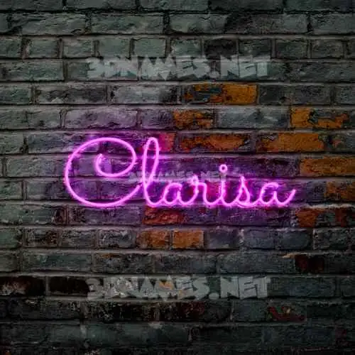 clarisa in Pink Neon style - 3D name wallpaper clarisa in Pink Neon style - 3D name wallpaper
