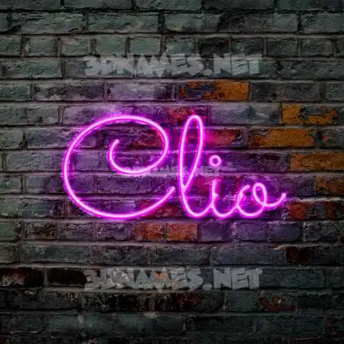 clio in Pink Neon style - 3D name wallpaper clio in Pink Neon style - 3D name wallpaper