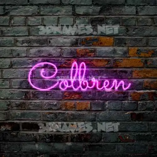 colbren in Pink Neon style - 3D name wallpaper