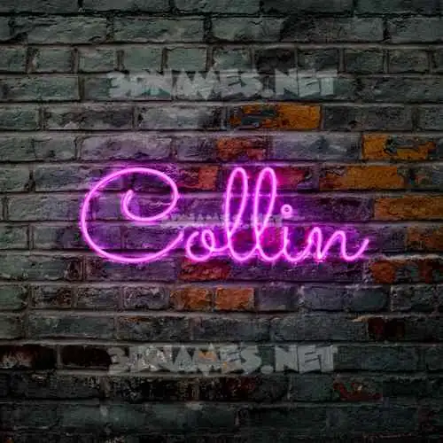 collin in Pink Neon style - 3D name wallpaper collin in Pink Neon style - 3D name wallpaper