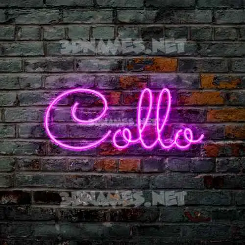 collo in Pink Neon style - 3D name wallpaper collo in Pink Neon style - 3D name wallpaper