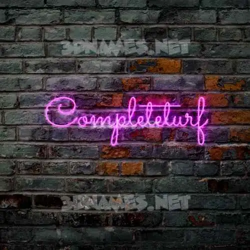 completeturf in Pink Neon style - 3D name wallpaper completeturf in Pink Neon style - 3D name wallpaper