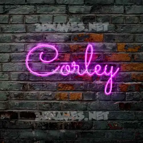 corley in Pink Neon style - 3D name wallpaper corley in Pink Neon style - 3D name wallpaper