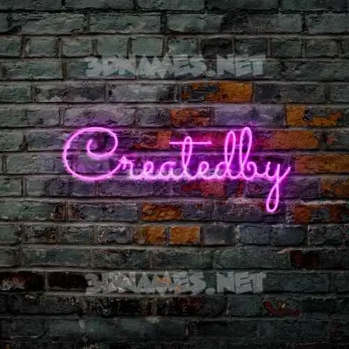 createdby in Pink Neon style - 3D name wallpaper createdby in Pink Neon style - 3D name wallpaper