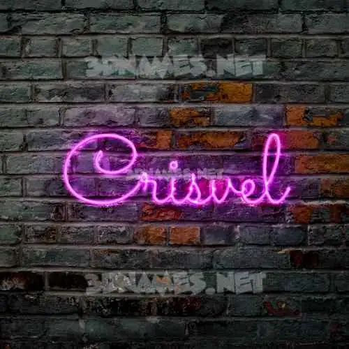 crisvel in Pink Neon style - 3D name wallpaper crisvel in Pink Neon style - 3D name wallpaper