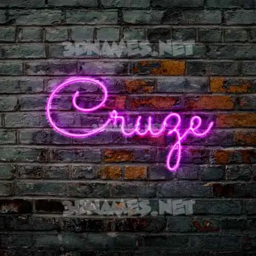 cruze in Pink Neon style - 3D name wallpaper cruze in Pink Neon style - 3D name wallpaper
