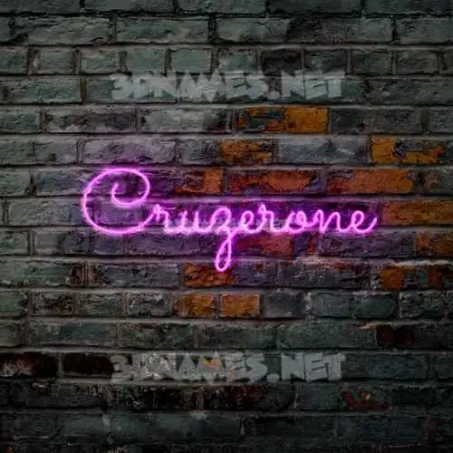 cruzerone in Pink Neon style - 3D name wallpaper cruzerone in Pink Neon style - 3D name wallpaper