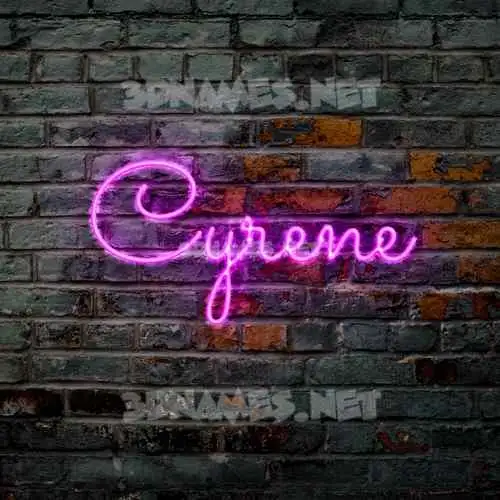 cyrene in Pink Neon style - 3D name wallpaper cyrene in Pink Neon style - 3D name wallpaper