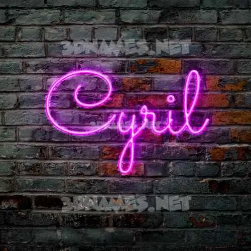 cyril in Pink Neon style - 3D name wallpaper cyril in Pink Neon style - 3D name wallpaper