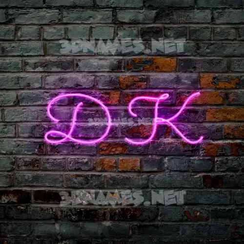 d k in Pink Neon style - 3D name wallpaper d k in Pink Neon style - 3D name wallpaper
