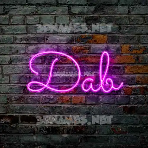 dab in Pink Neon style - 3D name wallpaper dab in Pink Neon style - 3D name wallpaper