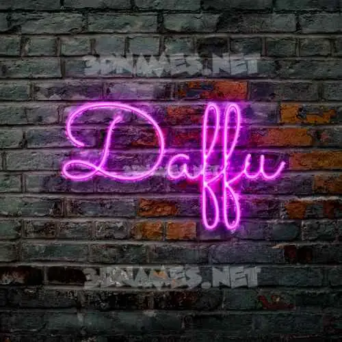 daffu in Pink Neon style - 3D name wallpaper daffu in Pink Neon style - 3D name wallpaper