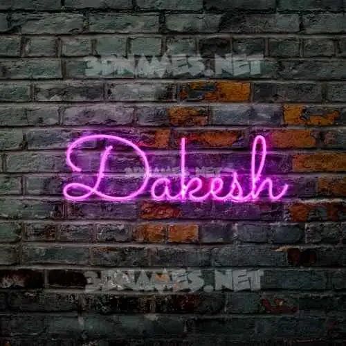 dakesh in Pink Neon style - 3D name wallpaper dakesh in Pink Neon style - 3D name wallpaper
