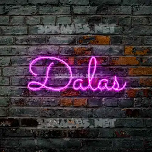 dalas in Pink Neon style - 3D name wallpaper dalas in Pink Neon style - 3D name wallpaper
